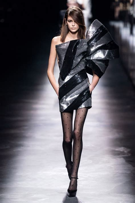 saint laurent runway dress